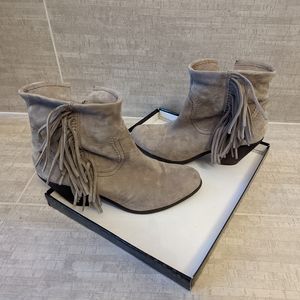 Sam Edelman Fringe suede booties